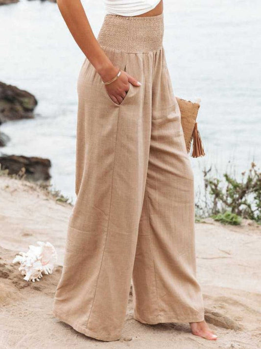THALIORA – PANTALON LARGE EN LIN REMI
