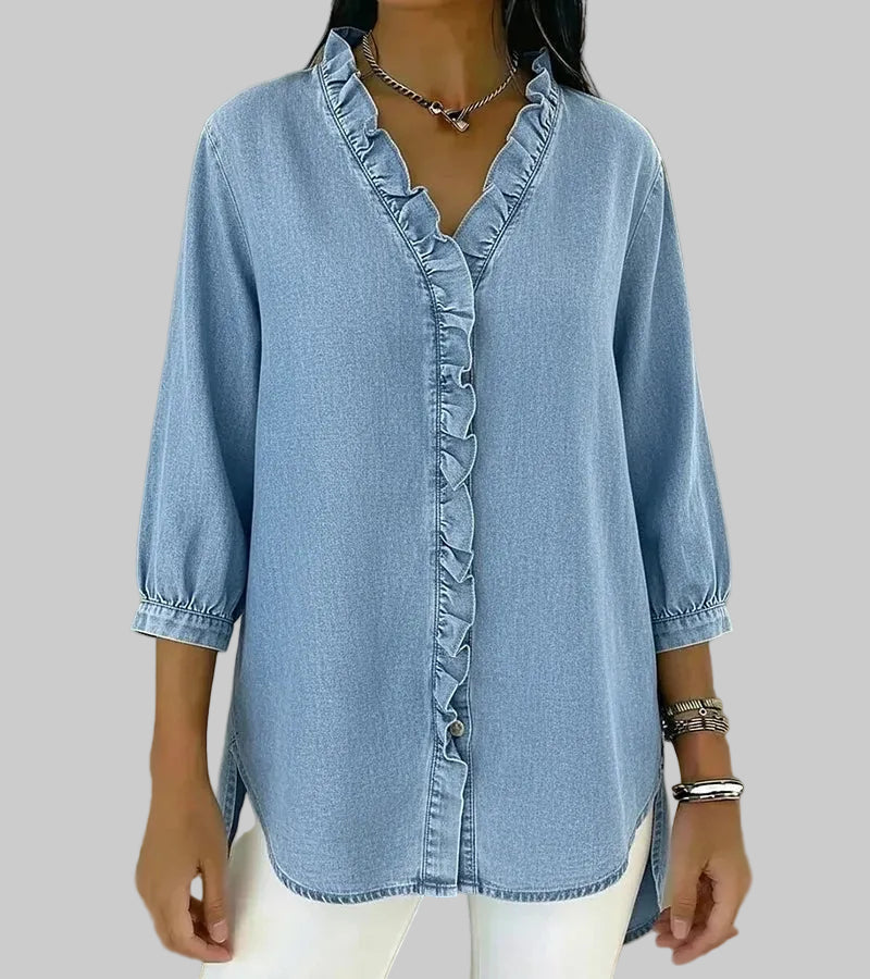 Blouse élégante en denim Abigail™
