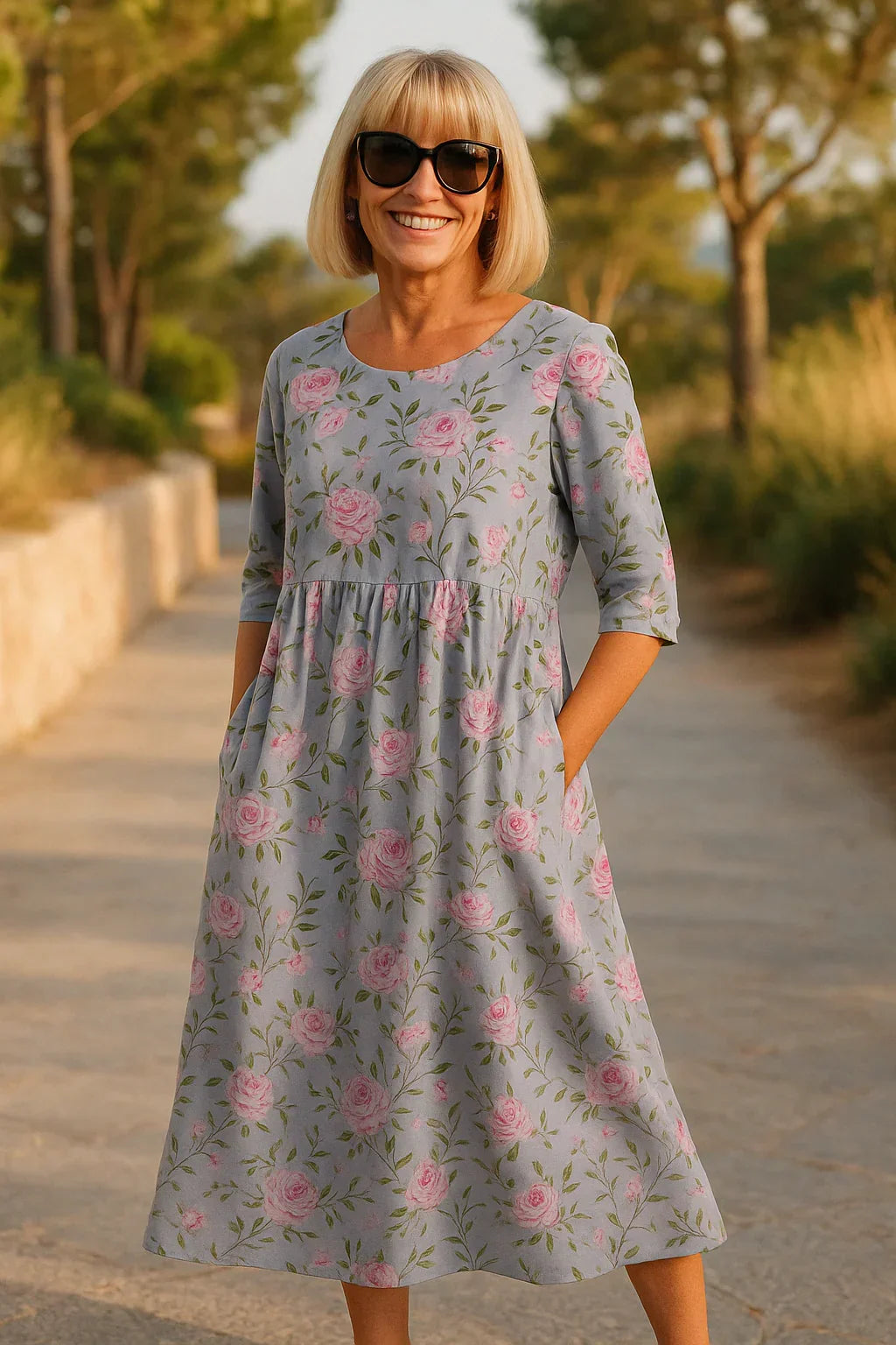 Emily | Robe midi décontractée