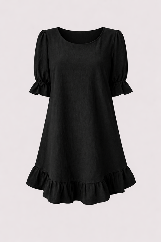 Livia | Mini-robe à ourlet volanté
