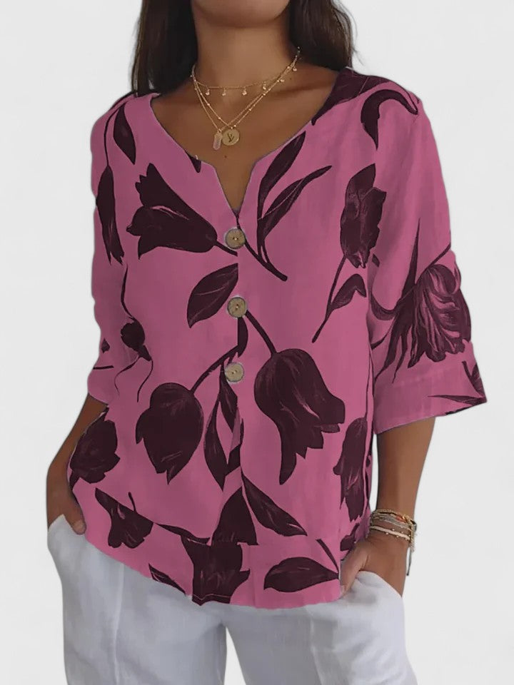 Zaria | Blouse confortable à col en V