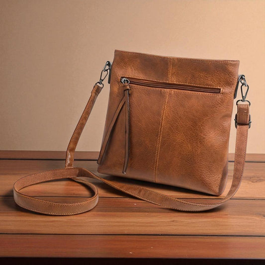 Sac bandoulière à fermeture zippée
