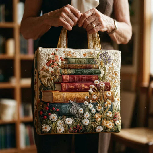 Sac matelassé artisanal – motif floral