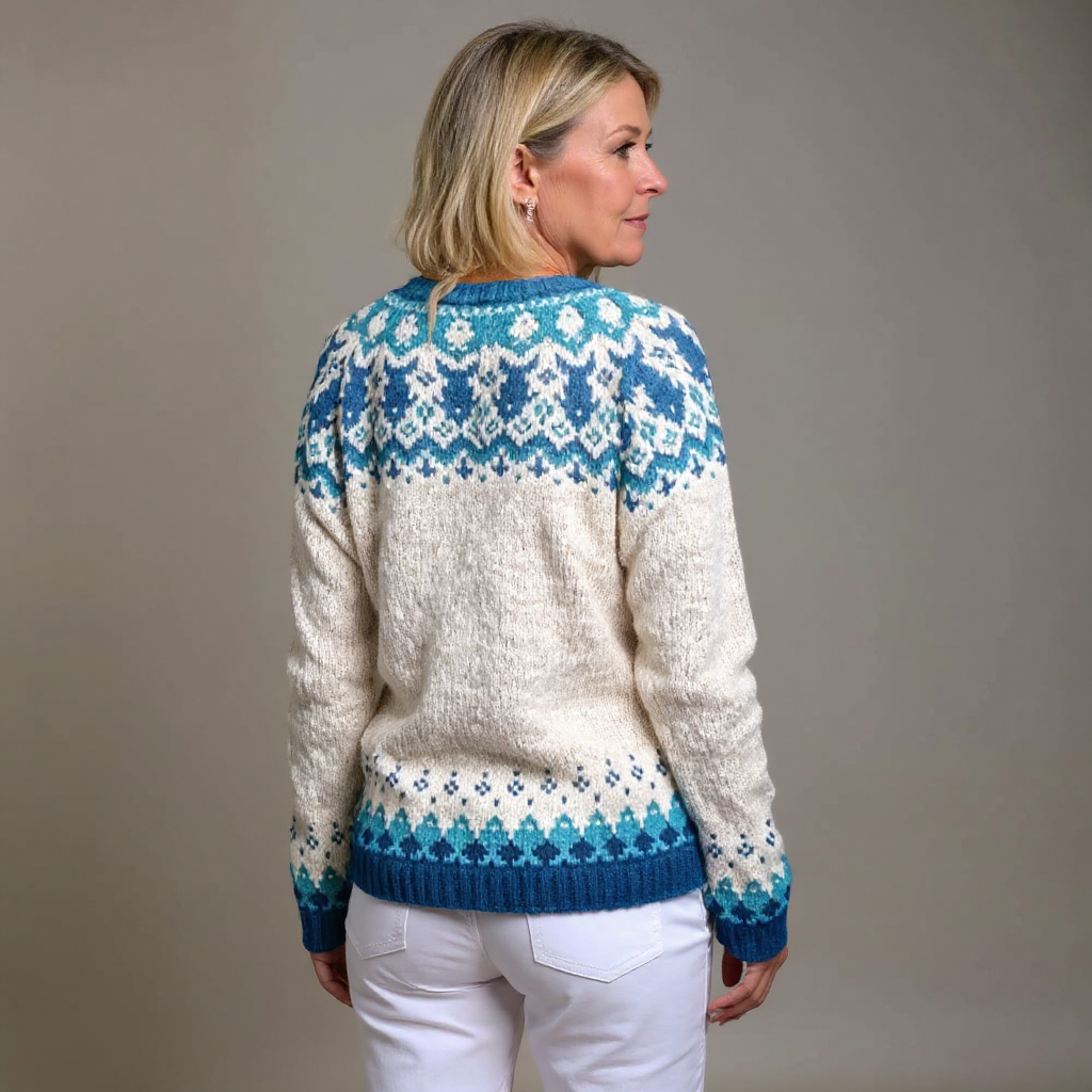 Eva | Cardigan Islandais Vintage