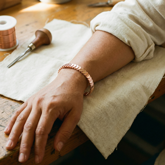 Bracelet en cuivre Shingle
