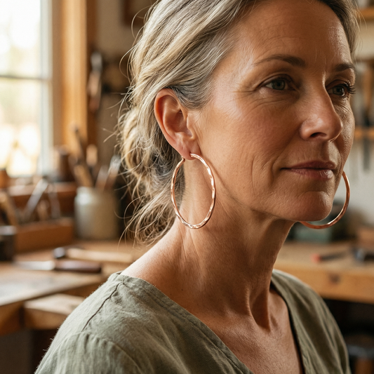 Boucles d’oreilles Glint en cuivre