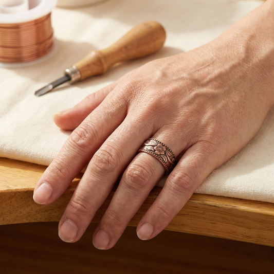 Bague en cuivre Blossom