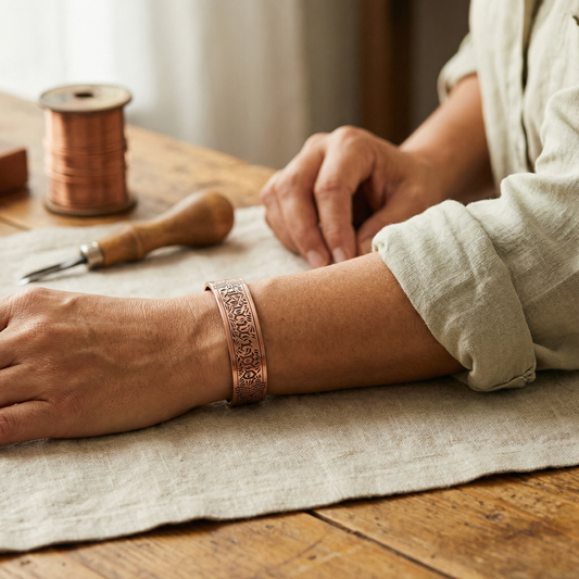 Bracelet en cuivre ancien