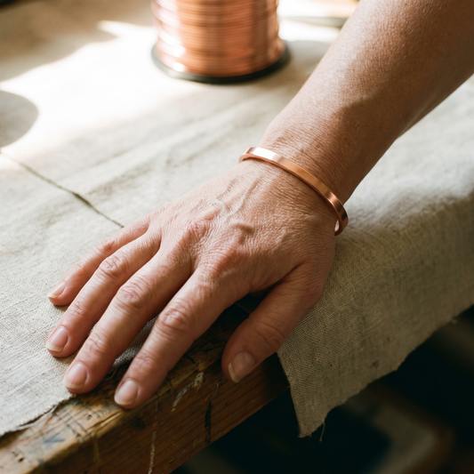 Bracelet en cuivre du fleuve рҿы