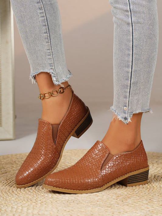 Noelle | Mocassins à enfiler texturés