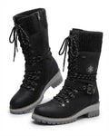 Women’s Lace Up Buckle Strap Hiking Boots
