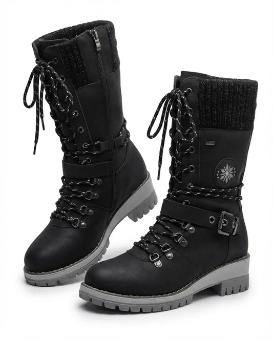 Chaussures de randonnée pour femme à lacets et bride à boucle