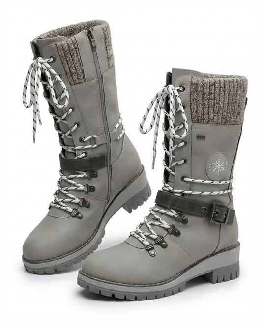 Chaussures de randonnée pour femme à lacets et bride à boucle