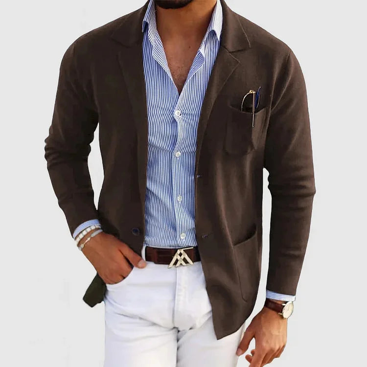 Blazer stretch coupe décontractée pour homme