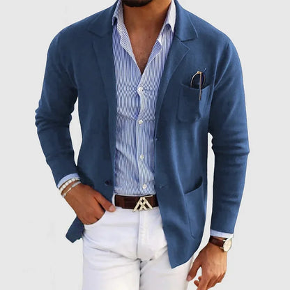 Blazer stretch coupe décontractée pour homme