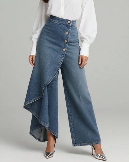 AudreyMC | Pantalon en jean à nouer