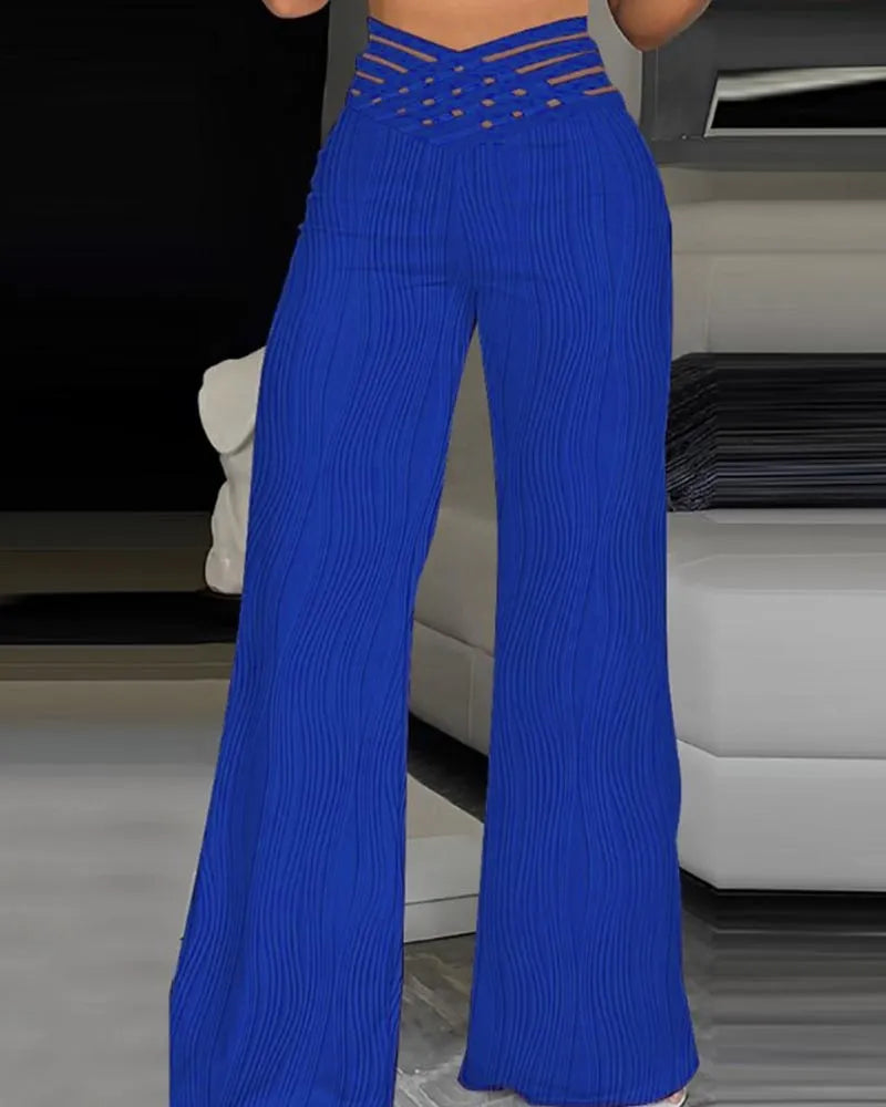 Emma | Pantalon taille haute croisé