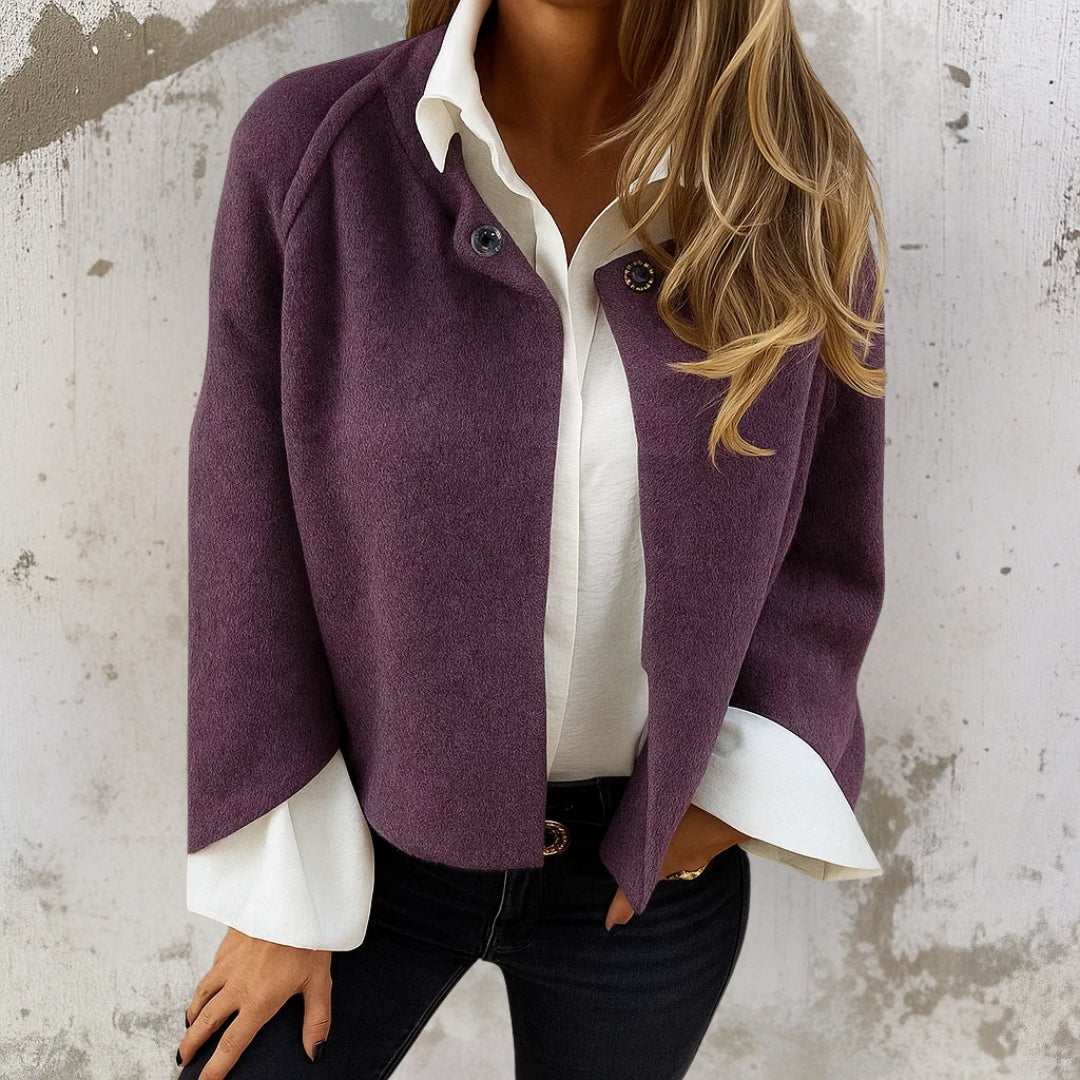 Veste courte élégante et chaude pour femme