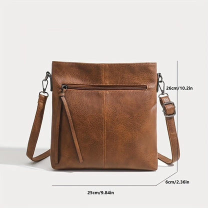 Sac bandoulière à fermeture zippée