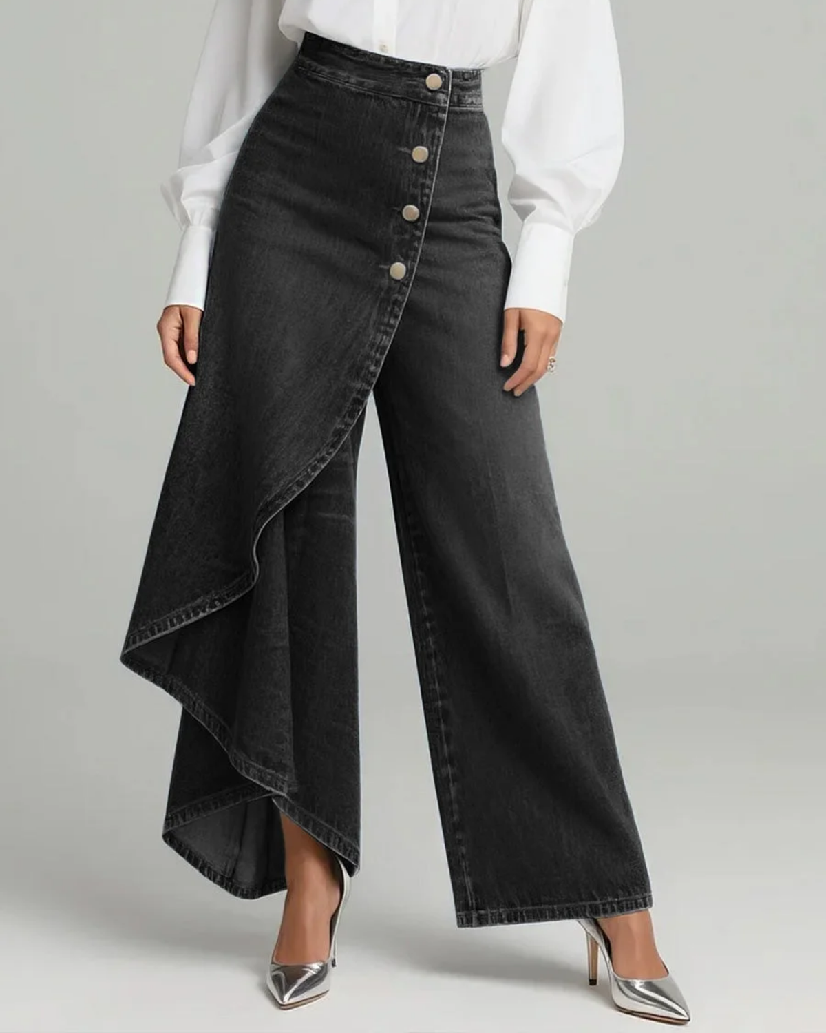 AudreyMC | Pantalon en jean à nouer