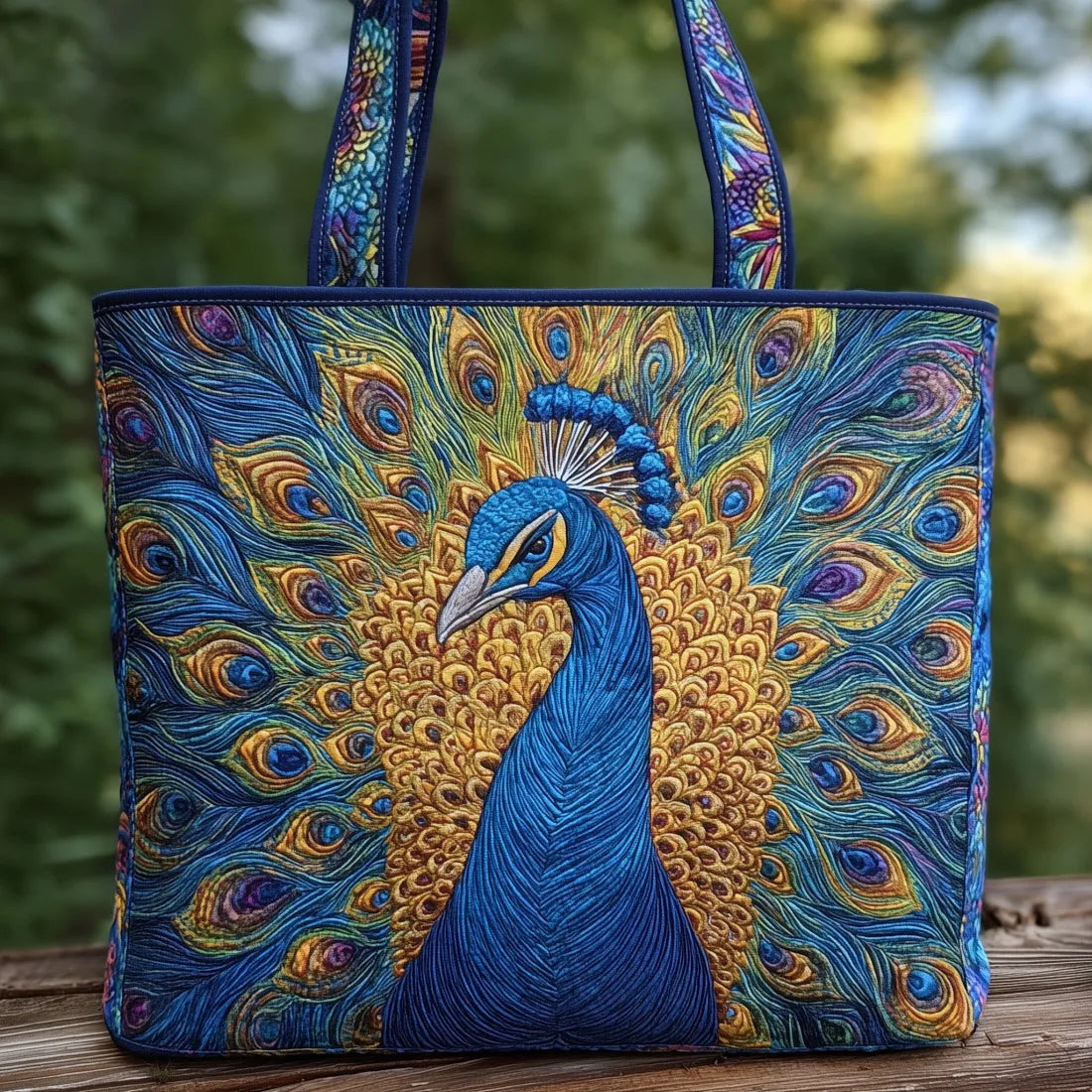 Sac artisanal - Paon royal
