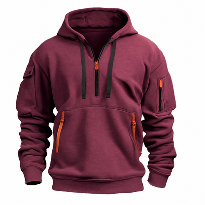Sweat à capuche oversize gris ardoise pour homme