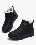 Bottines d’hiver matelassées à zip latéral pour femme