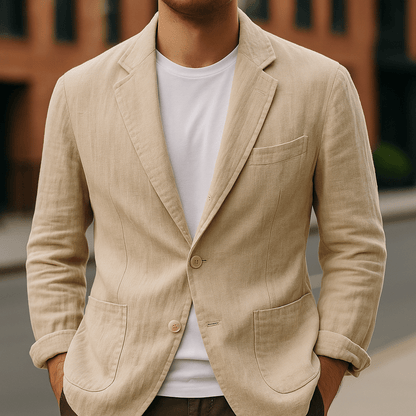Men’s Lightweight Slim Fit Single-Breasted Blazer