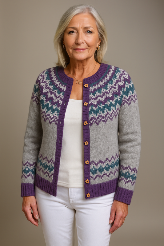 Naomie | Cardigan islandais vintage