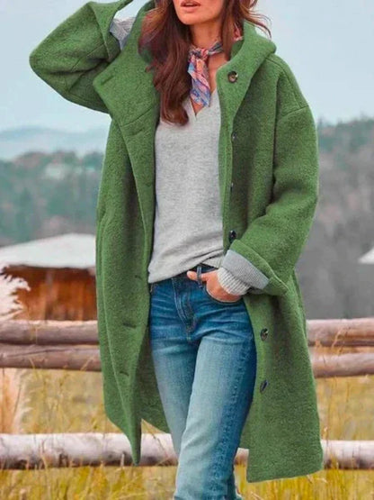 Veste longue chaude d’hiver pour femme