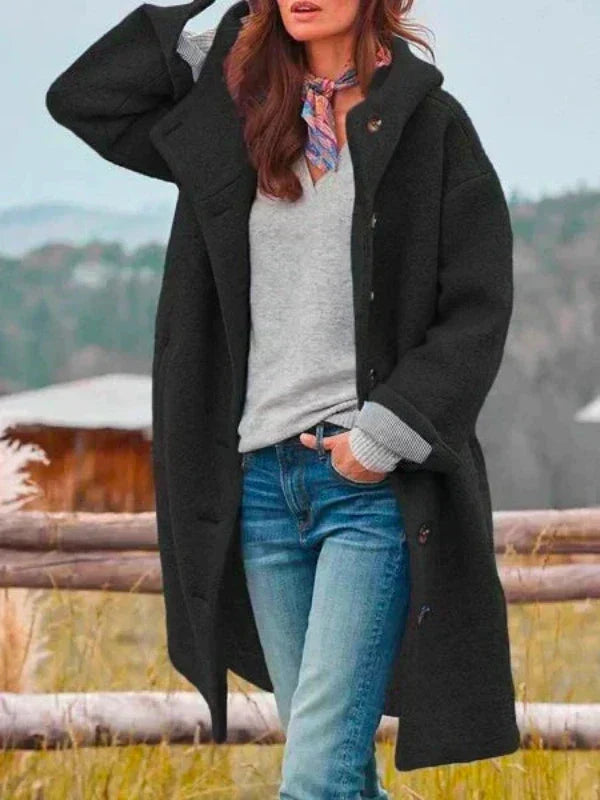 Veste longue chaude d’hiver pour femme