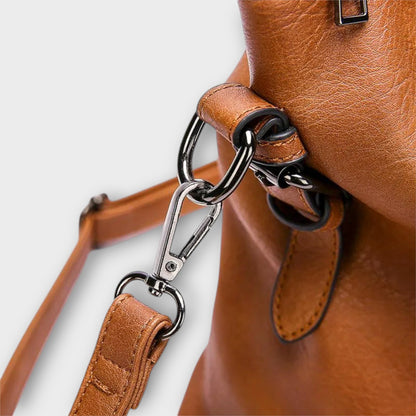 Sac bandoulière noir pour femme, doublé en microfibre