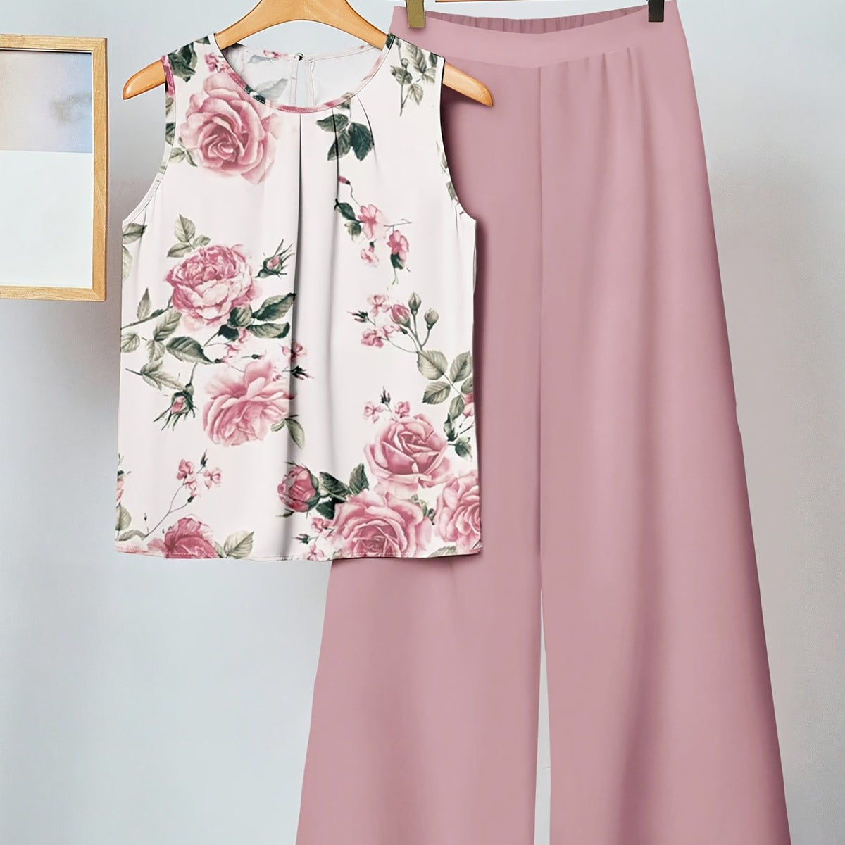 Kristen | Ensemble deux pièces à imprimé floral