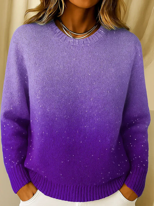 Pull en maille douce ombré pour femme