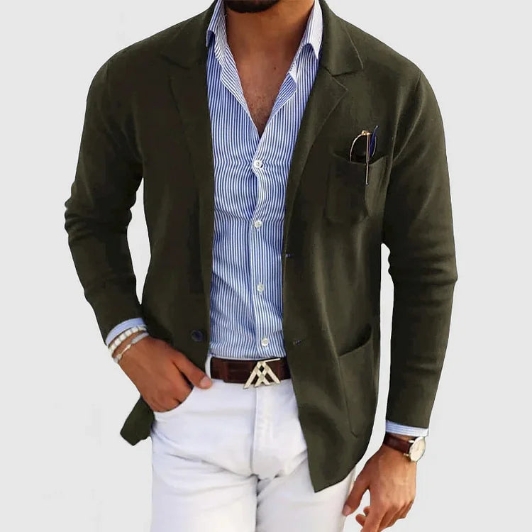 Blazer stretch coupe décontractée pour homme