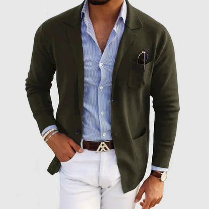 Blazer stretch coupe décontractée pour homme