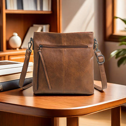 Sac bandoulière à fermeture zippée