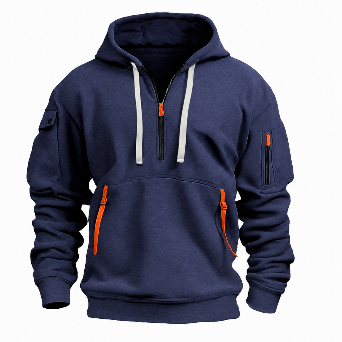 Sweat à capuche oversize gris ardoise pour homme