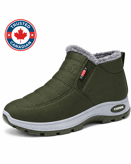 Sianna™ | Bottines à enfiler matelassées et imperméables vertes
