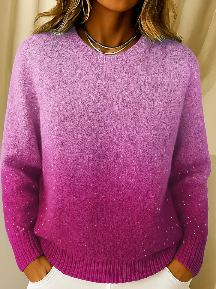 Women’s Soft Ombre Knit Pullover Sweater