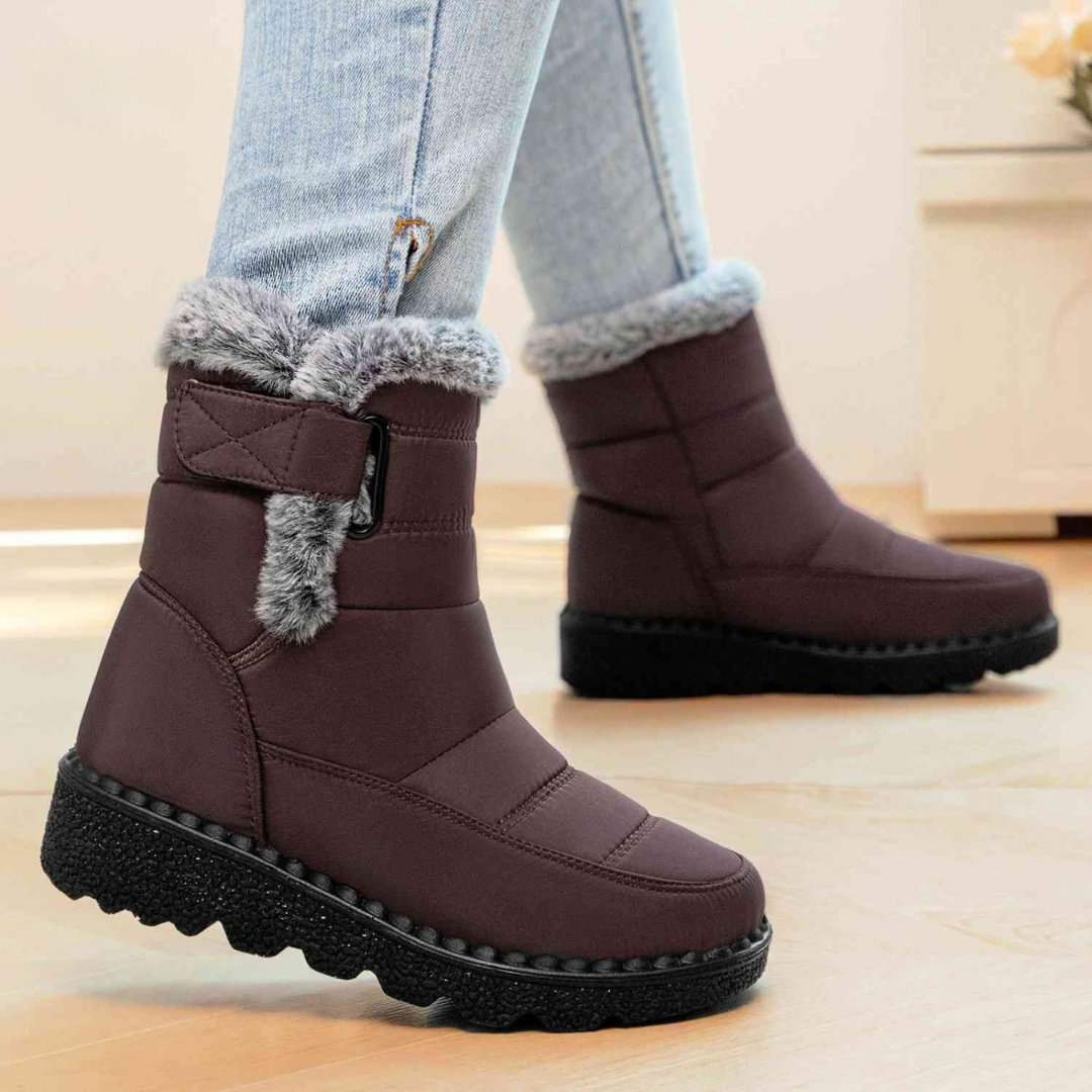 Bottes de neige isolées antidérapantes pour femmes