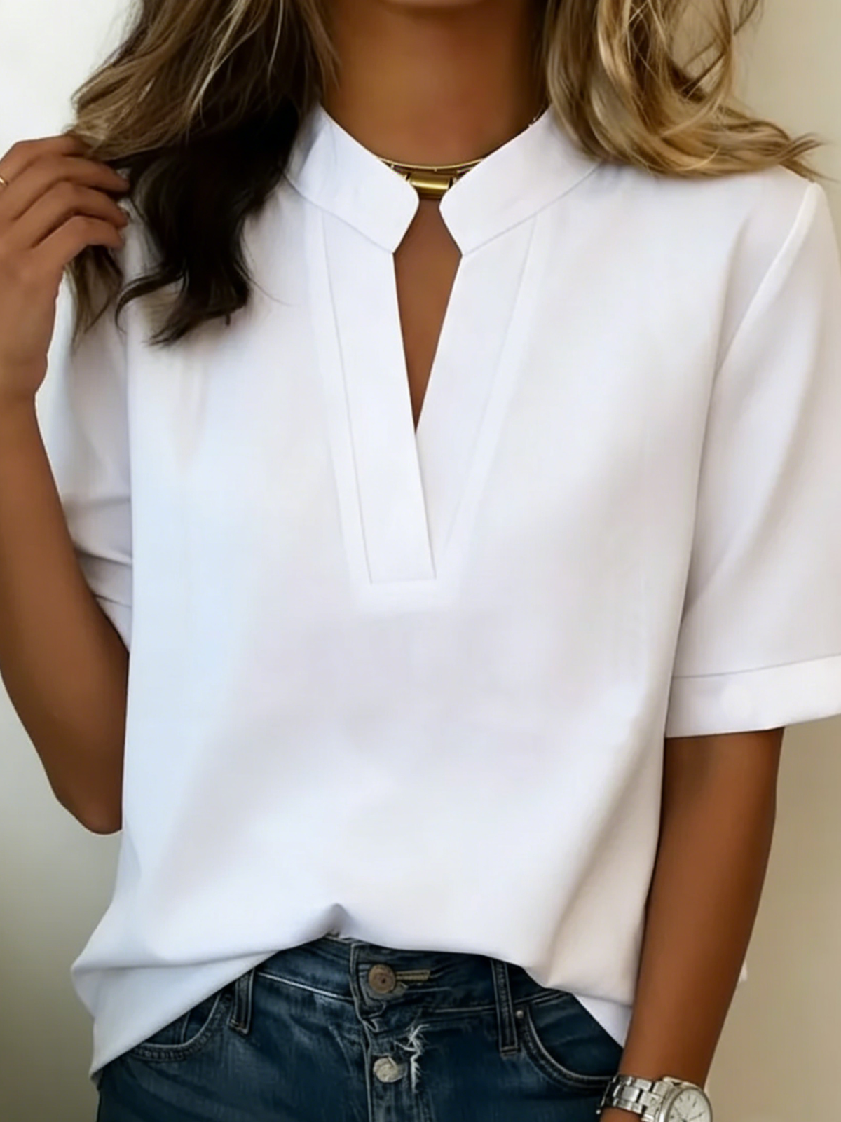 Loise | Blouse élégante à col raffiné