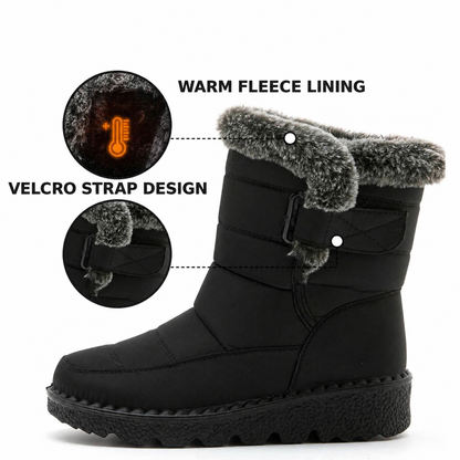 Bottes de neige isolées antidérapantes pour femmes