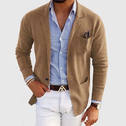 Blazer stretch coupe décontractée pour homme