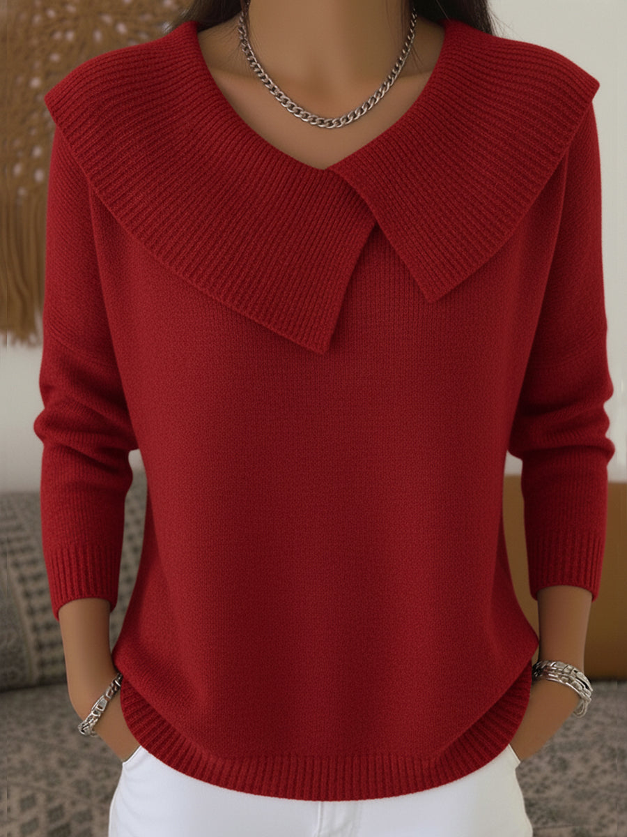 Pull chaud en tricot pour femme