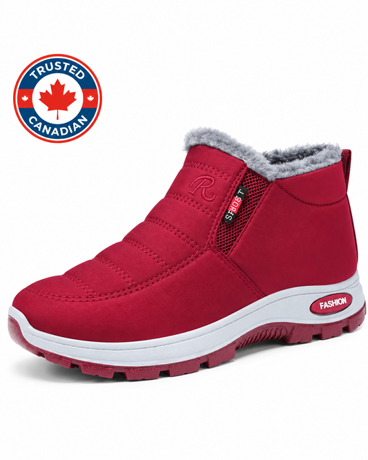Sianna™ | Bottines à enfiler matelassées et imperméables Rouge foncé