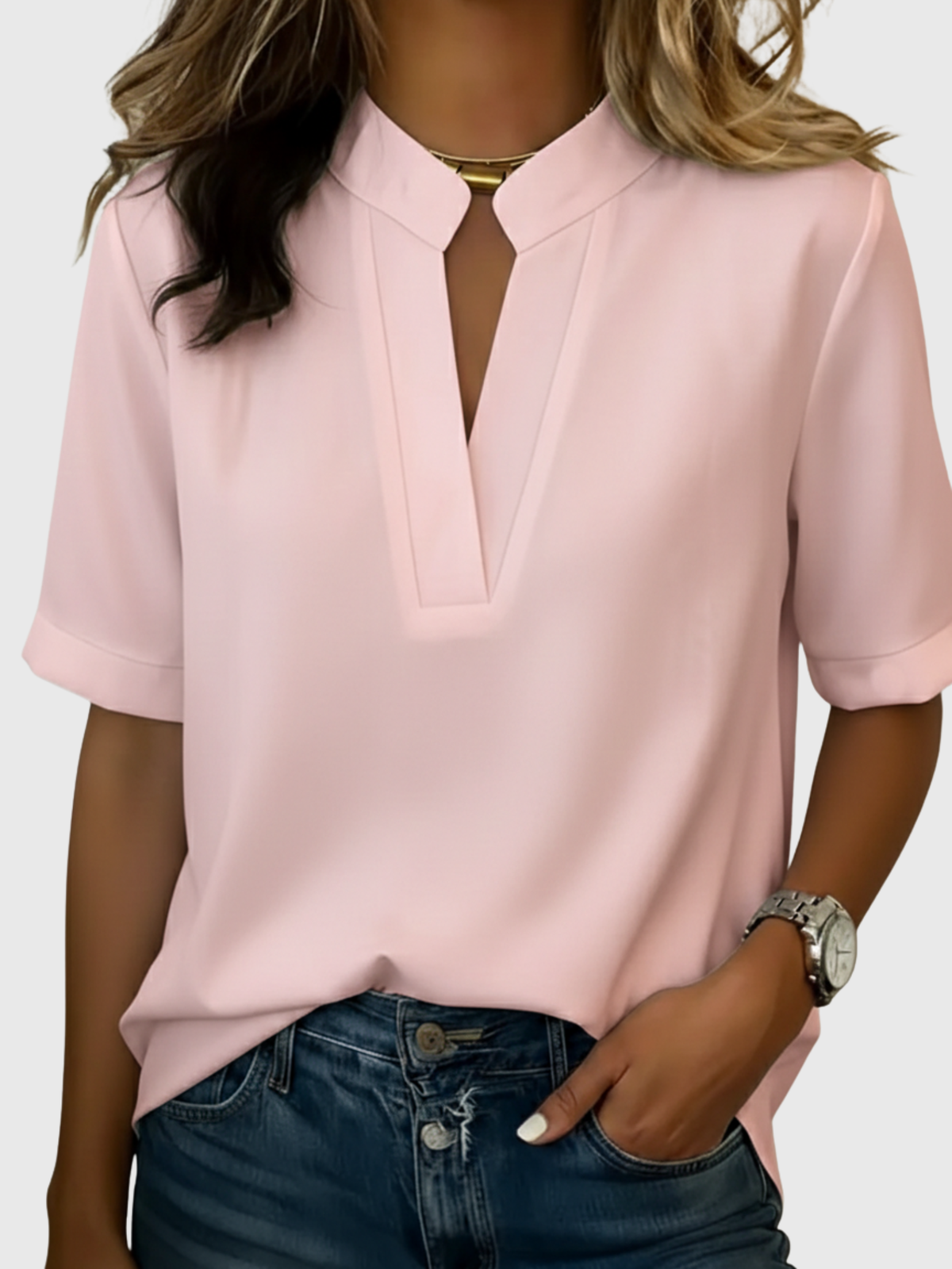 Loise | Blouse élégante à col raffiné