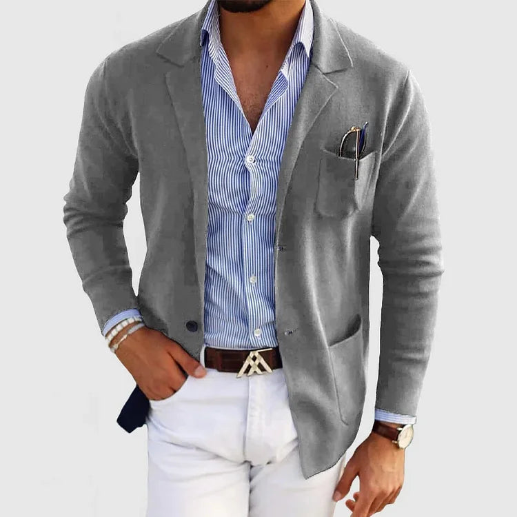 Blazer stretch coupe décontractée pour homme