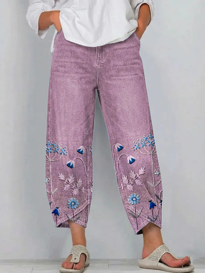 Mirabelle Denim Comfort Trousers