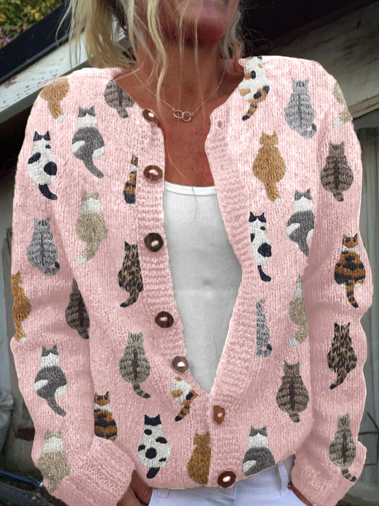 Sarah® | Gilet à motif chat